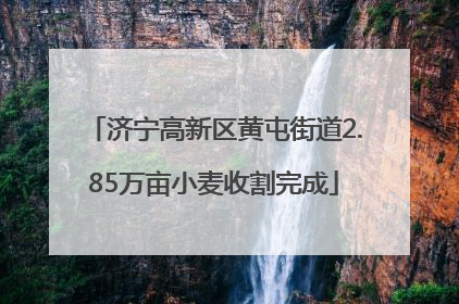 济宁高新区黄屯街道2.85万亩小麦收割完成