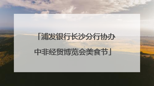 浦发银行长沙分行协办中非经贸博览会美食节