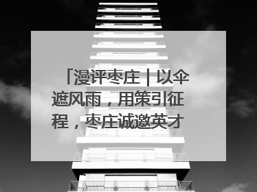 漫评枣庄｜以伞遮风雨，用策引征程，枣庄诚邀英才共赴山海！