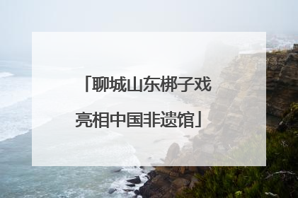 聊城山东梆子戏亮相中国非遗馆