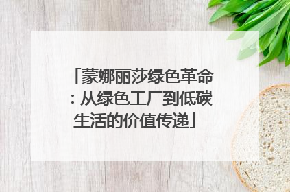 蒙娜丽莎绿色革命：从绿色工厂到低碳生活的价值传递