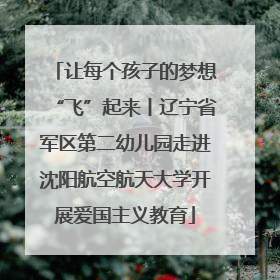 让每个孩子的梦想“飞”起来丨辽宁省军区第二幼儿园走进沈阳航空航天大学开展爱国主义教育