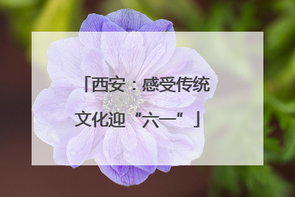 西安：感受传统文化迎“六一”