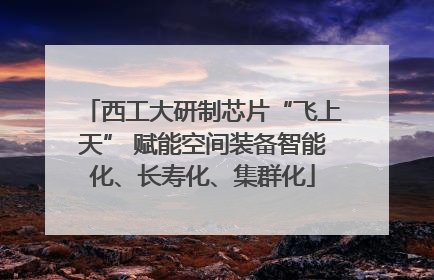 西工大研制芯片“飞上天” 赋能空间装备智能化、长寿化、集群化