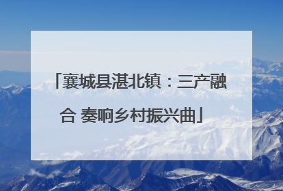 襄城县湛北镇：三产融合 奏响乡村振兴曲