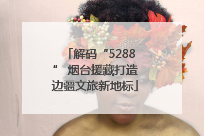 解码“5288” 烟台援藏打造边疆文旅新地标
