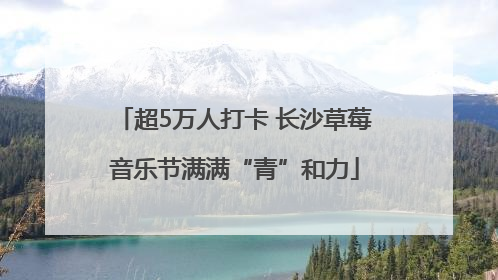 超5万人打卡 长沙草莓音乐节满满“青”和力
