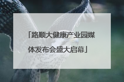 路顺大健康产业园媒体发布会盛大启幕