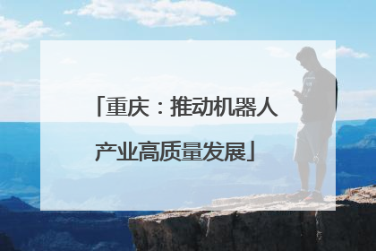 重庆：推动机器人产业高质量发展