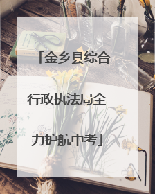 金乡县综合行政执法局全力护航中考