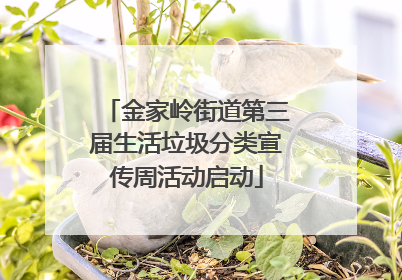 金家岭街道第三届生活垃圾分类宣传周活动启动