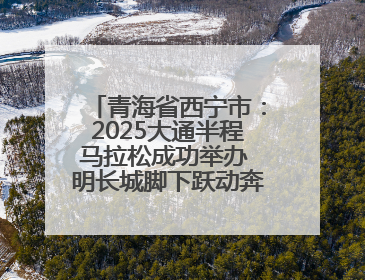 青海省西宁市：2025大通半程马拉松成功举办 明长城脚下跃动奔跑音符
