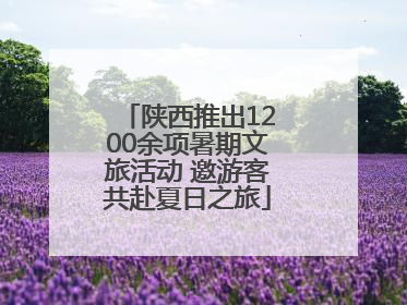 陕西推出1200余项暑期文旅活动 邀游客共赴夏日之旅