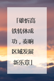 雄忻高铁转体成功，奏响区域发展新乐章