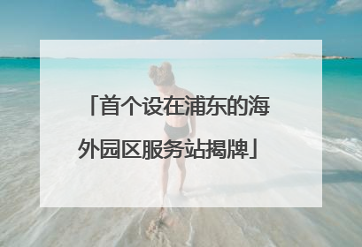 首个设在浦东的海外园区服务站揭牌