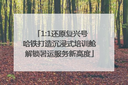 1:1还原复兴号 哈铁打造沉浸式培训舱解锁暑运服务新高度