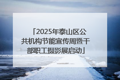 2025年泰山区公共机构节能宣传周暨干部职工摄影展启动