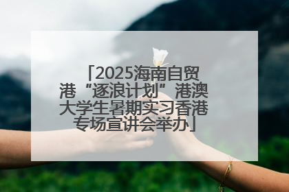 2025海南自贸港“逐浪计划”港澳大学生暑期实习香港专场宣讲会举办