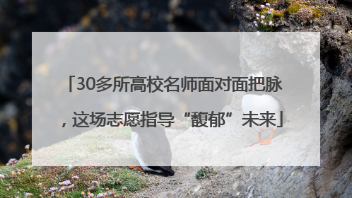 30多所高校名师面对面把脉，这场志愿指导“馥郁”未来
