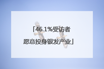 46.1%受访者愿意投身银发产业