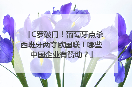 C罗破门！葡萄牙点杀西班牙两夺欧国联！哪些中国企业有赞助？